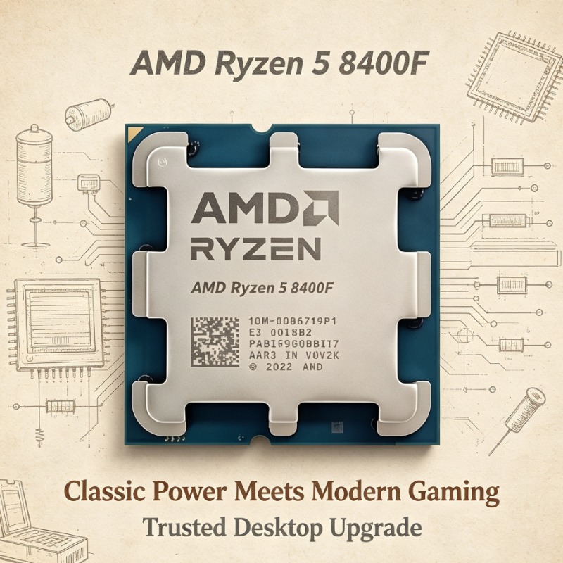 Pc Gaming Entry - โปรเซสเซอร์ระดับเริ่มต้นสำหรับแพลตฟอร์ม AM5 รุ่น R5 8400F 6C12T
