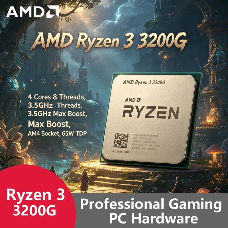Pc Gaming Entry - โปรเซสเซอร์ AMD Ryzen 3 3200G AM4