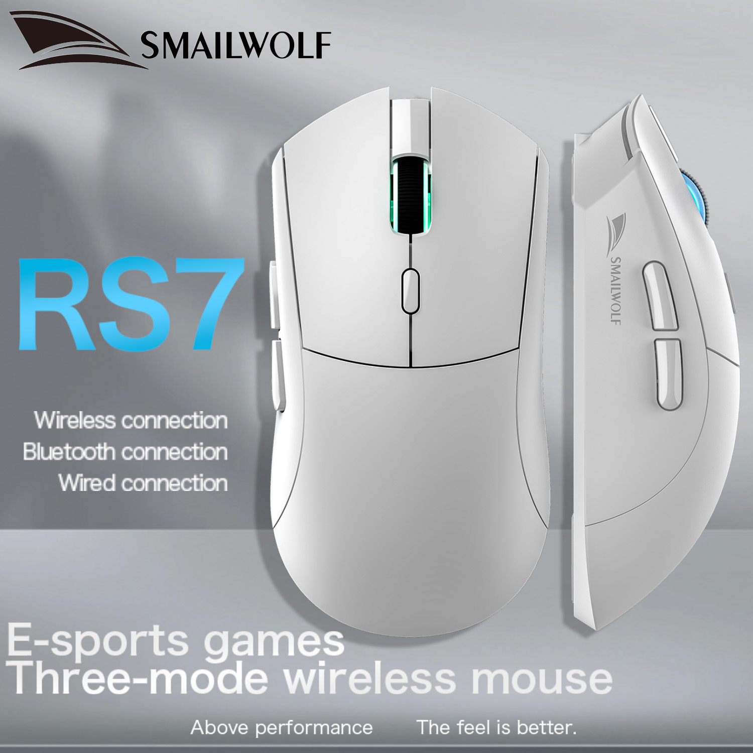 Pc Gaming Hp - SMAILWOLF RS7 บลูทูธไร้สายเมาส์สำหรับเล่นเกม PAW3311 มาโครไดร์เวอร์แล็ปท็อปคอมพิวเตอร์เดสก์ท็อปเกมสำนักงาน 20000dpi