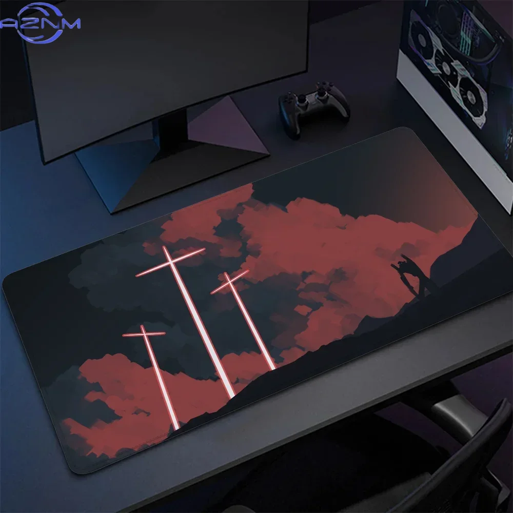 Pc Gaming Evangelion - แผ่นรองโต๊ะ E-Evangeliones XXL แผ่นรองเมาส์สำหรับเกมเมอร์ คีย์บอร์ด ตู้คอมพิวเตอร์