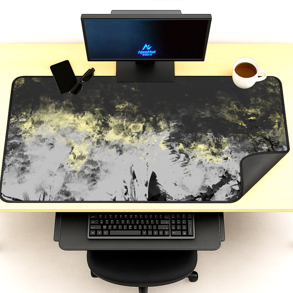 Pc Gaming Liquid - แผ่นรองเมาส์เกมมิ่งแบบมีลาย แผ่นรองโต๊ะแบบมีลาย หนา 5 มม. แผ่นรองเมาส์สวยงาม