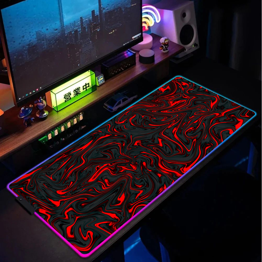 แผ่นรองเมาส์ RGB แผ่นรองเมาส์ส - Pc Gaming Liquid บทวิจารณ์และราคา