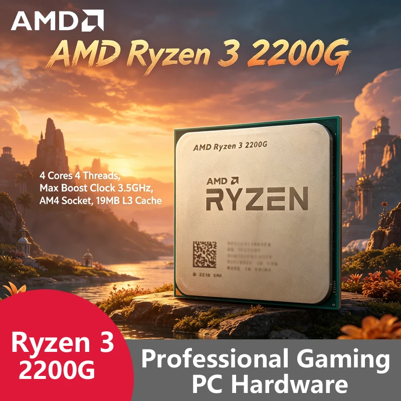 AMD Ryzen 3 2200G AM4 โปรเซสเซ - Pc Gaming Entry บทวิจารณ์และราคา