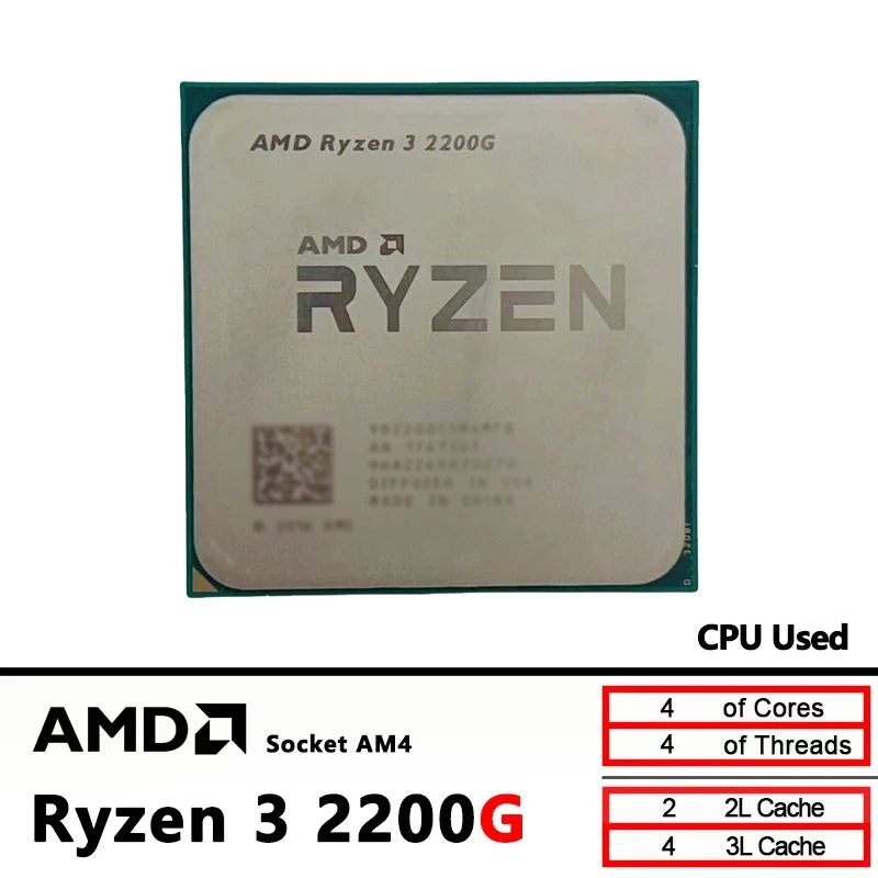 AMD Ryzen 3 2200G AM4 โปรเซสเซ - Pc Gaming Entry บทวิจารณ์และราคา