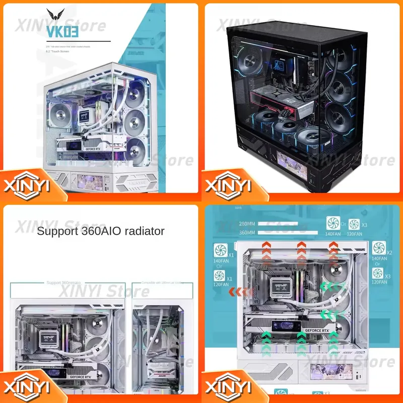 เคสคอมพิวเตอร์สำหรับเล่นเกม Va - Pc Gaming Water Cooling บทวิจารณ์และราคา