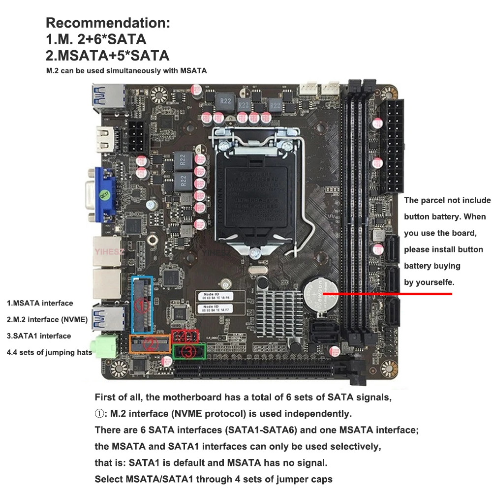 B365 มินิ-ITX เมนบอร์ด LGA 115 - Pc Gaming Core I5 บทวิจารณ์และราคา