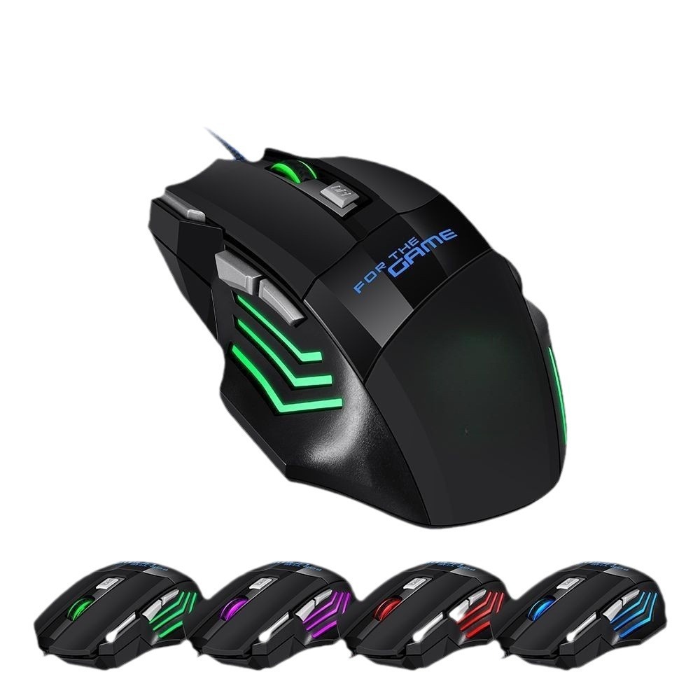 เมาส์เกมมิ่งแบบมีสายพร้อมไฟ RG - Pc Gaming Hp บทวิจารณ์และราคา