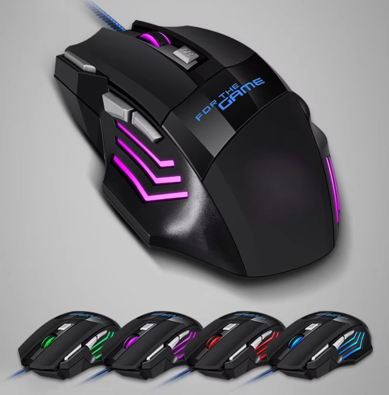 เมาส์เกมมิ่งแบบมีสายพร้อมไฟ RG - Pc Gaming Hp บทวิจารณ์และราคา