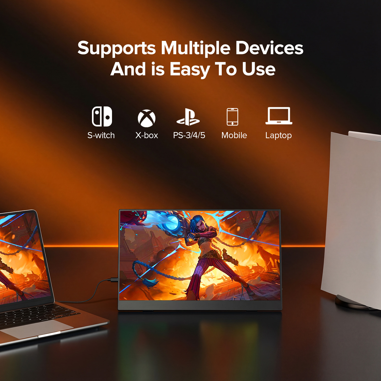 UPERFECT จอภาพพกพา 15.6 นิ้ว 6 - Pc Gaming Y Monitor บทวิจารณ์และราคา