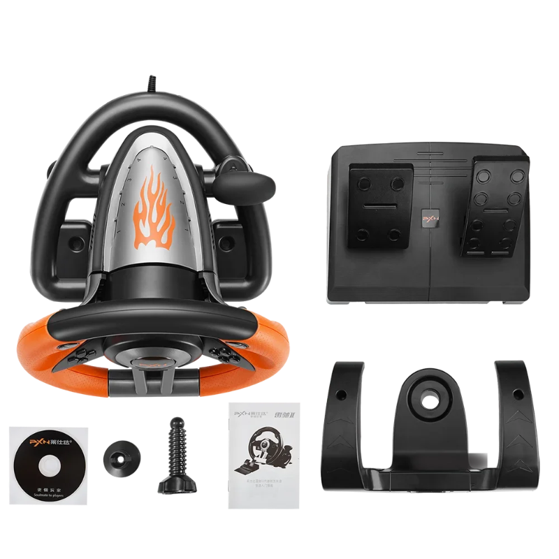 พวงมาลัยรถแข่ง PXN V3 ใช้ได้กั - Pc Gaming Entry บทวิจารณ์และราคา