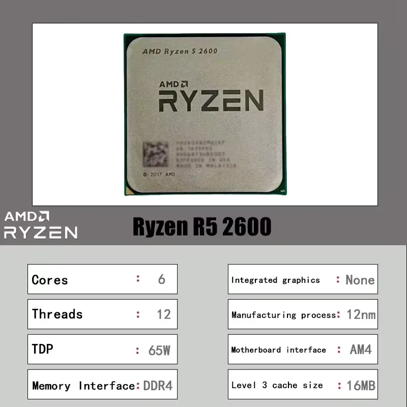 เอเอ็มดี ไรเซน 5 2600 โปรเซสเซ - Pc Gaming Entry บทวิจารณ์และราคา