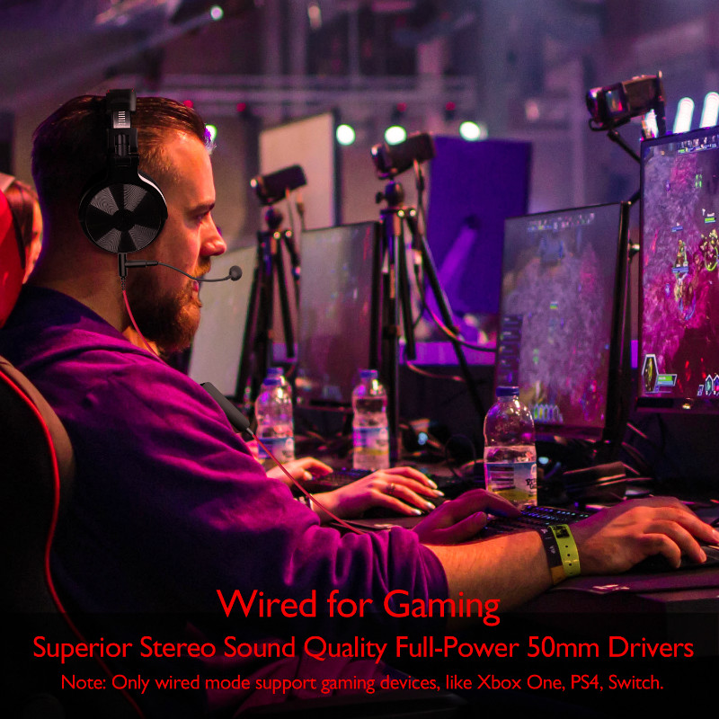 Oneodio ไร้สายบลูทูธ 5.2 หูฟัง - Pc Gaming Y Monitor บทวิจารณ์และราคา