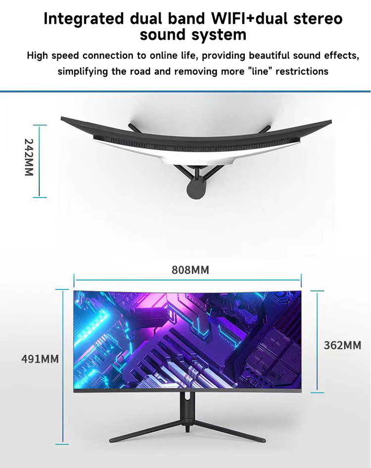 คอมพิวเตอร์ตั้งโต๊ะหน้าจอโค้ง  - Pc Gaming All In One บทวิจารณ์และราคา