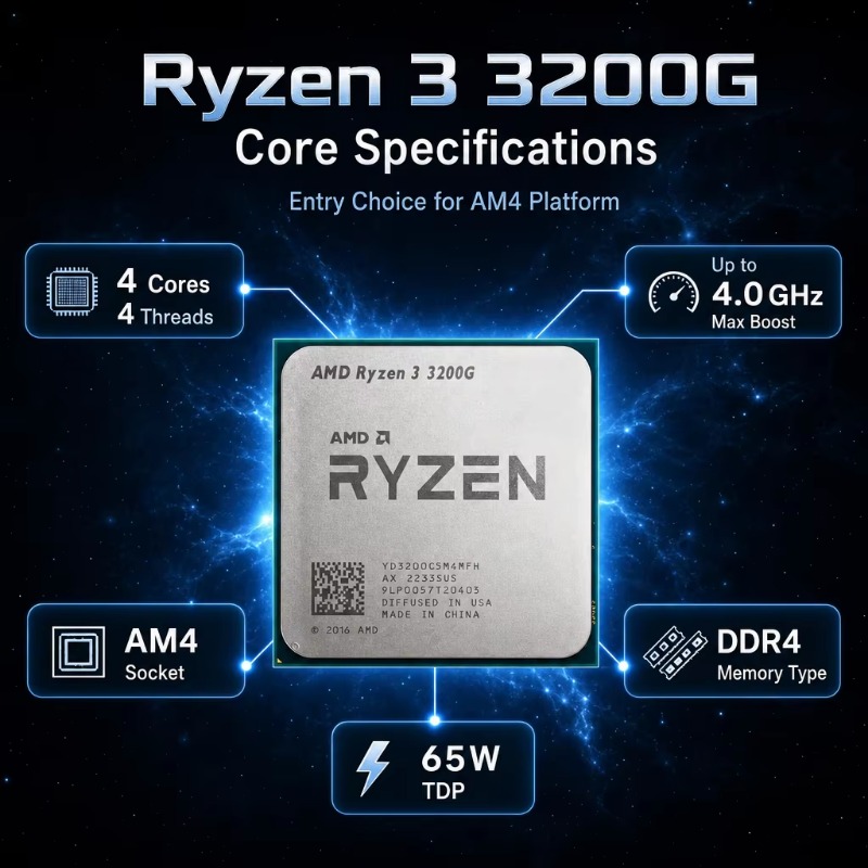 เอพียูระดับเริ่มต้นสำหรับเดสก์ - Pc Gaming Entry บทวิจารณ์และราคา